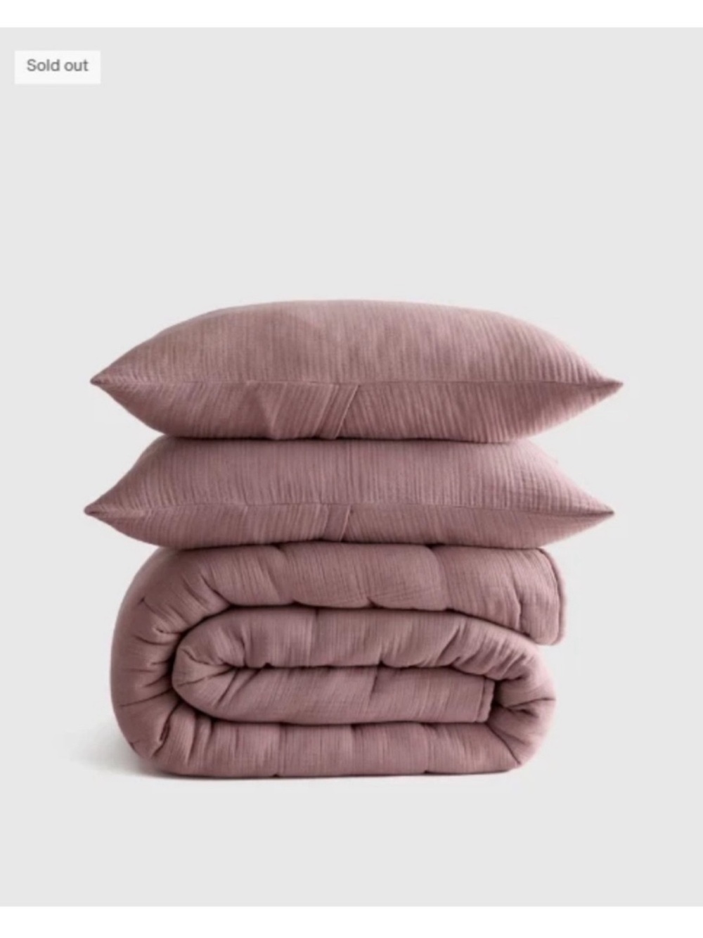 QUINCE Organic Cotton Gauze Dream Quilt Set King/Cal King Fig 8466